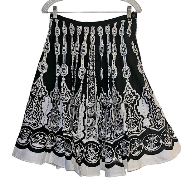 Carole Little Dresses & Skirts - Carole Little Black White Sequin Embellished Full Circle Skirt